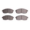 Dynamic Friction Co 5000 Advanced Brake Pads - Ceramic, Long Pad Wear, Front 1551-0815-10